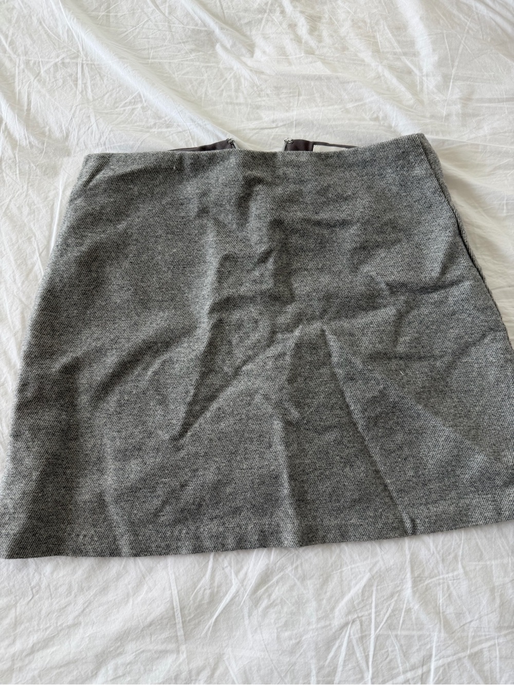 Wilfred Gray Textured Mini Skirt